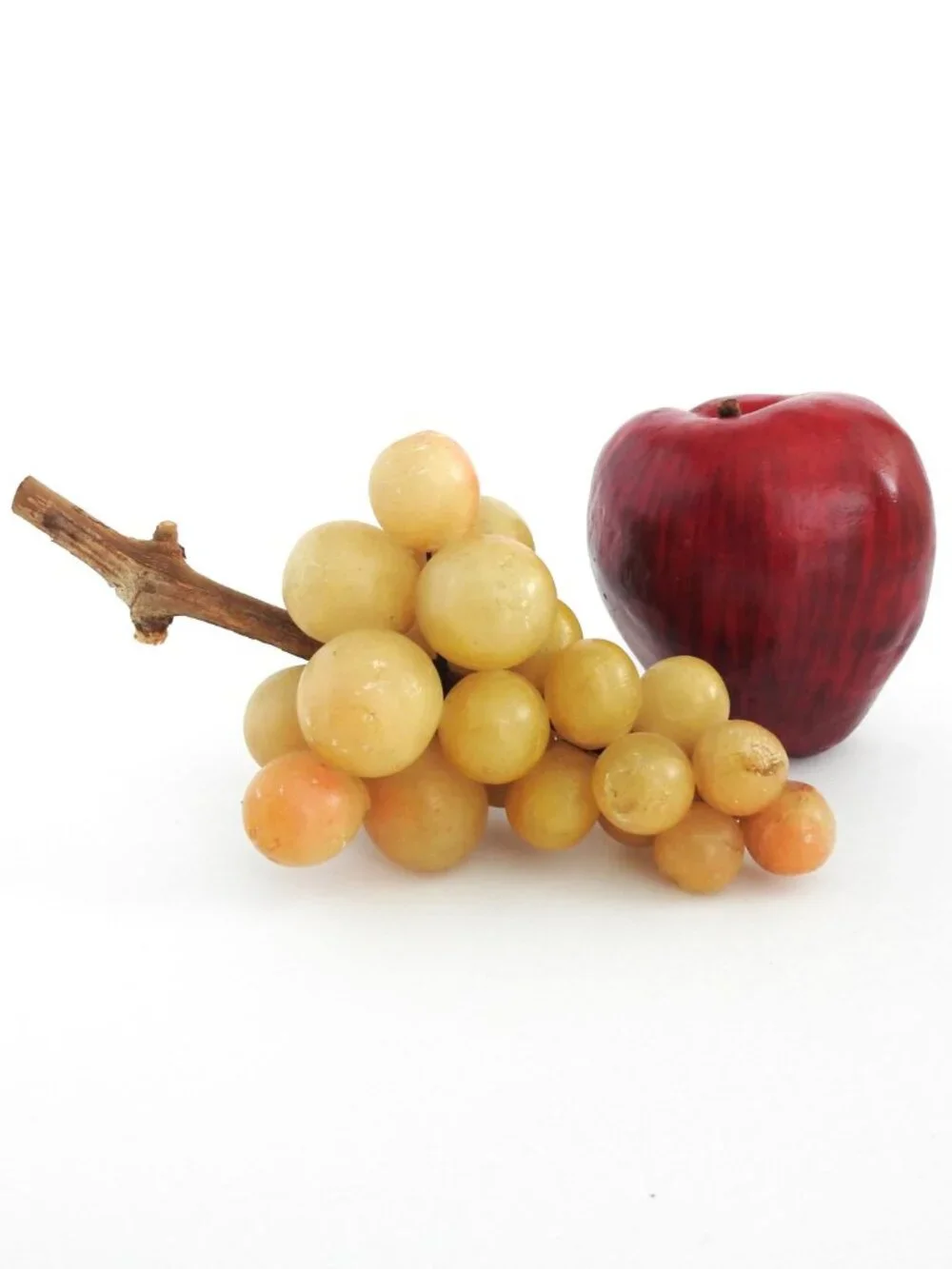 Vintage Italian Alabaster Grape Cluster Centerpiece Mid-Century Decor